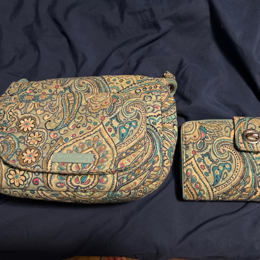 Handbag with matching wallet